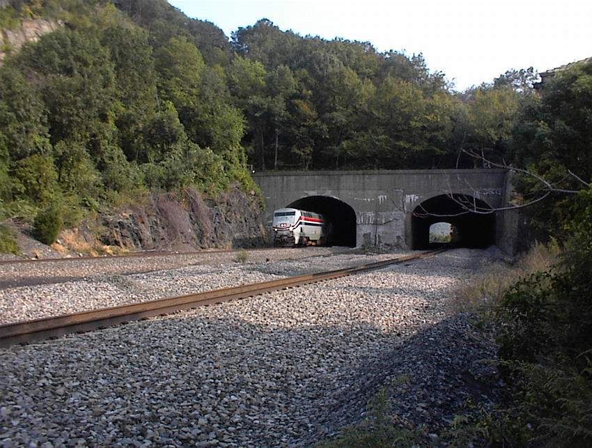 Photo of Train # 283 exits Cold Spring Tunnel