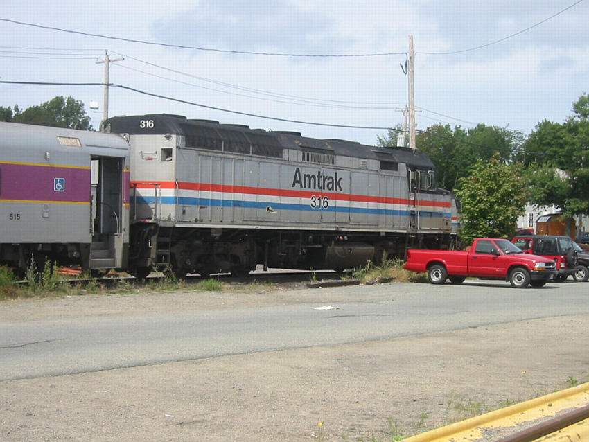 Photo of Amtrak F40 316 at Rockport, Mass
