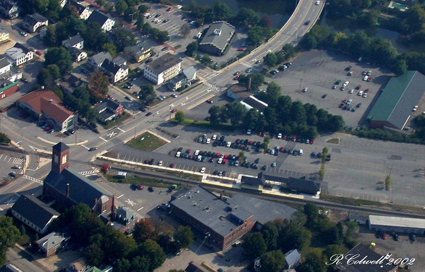 Photo of Amtrak Downeaster Dover Station from 1,200 feet