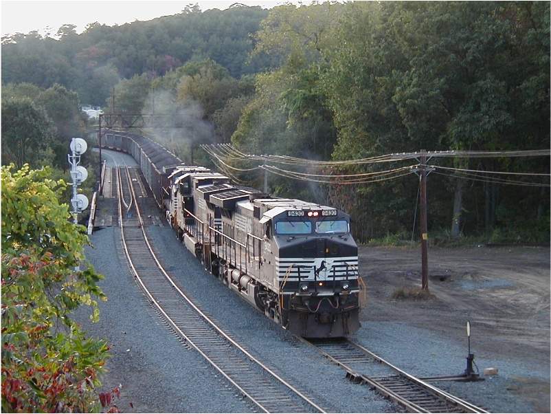 Photo of A Bow, NH coal train passing through East Deerfield