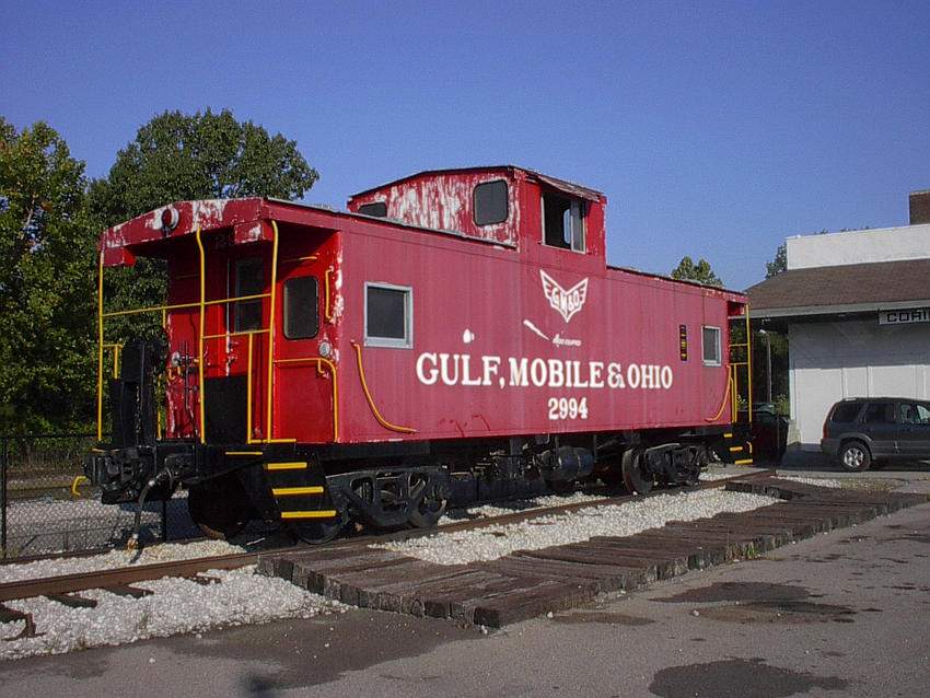 Photo of Caboose at Corinth, Mississippi