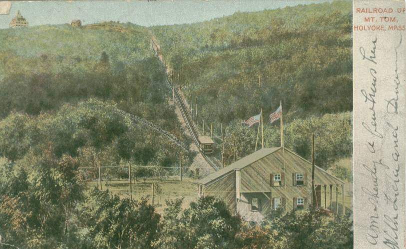 Photo of Mt Tom Railway, dated 1906