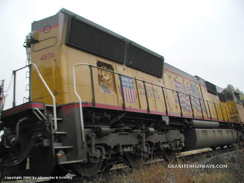 Photo of UP SD70M #4876 on the empty Bow Coal Train.