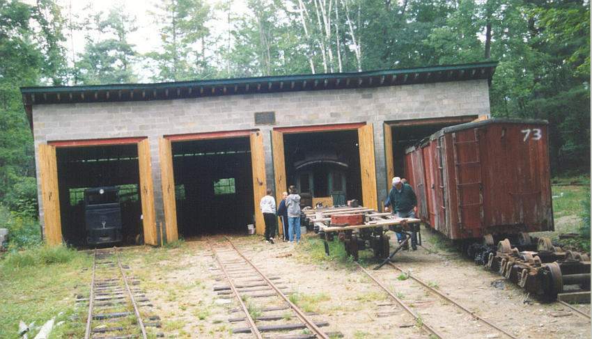 Photo of Sandy River RR restored engine house.
