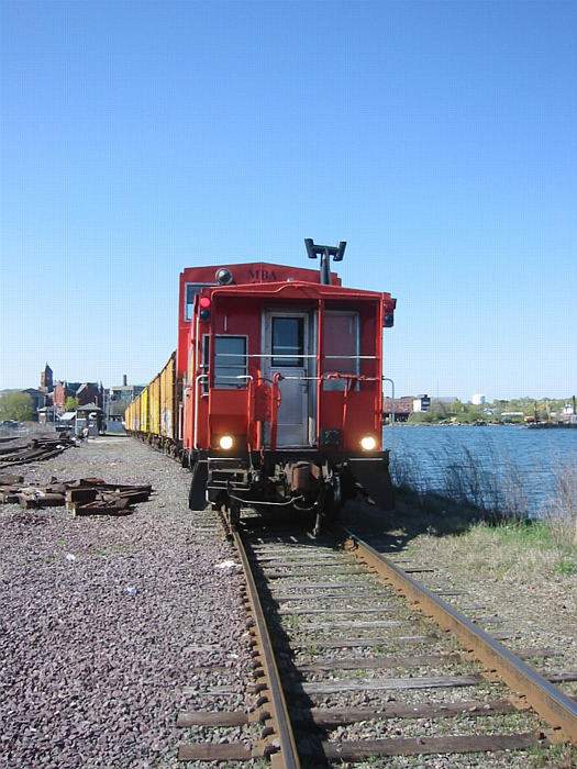 Photo of MBTA Work extra with the buggy on the Danvers Branch at Salem