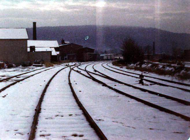Photo of Keene, NH yard winter 1981