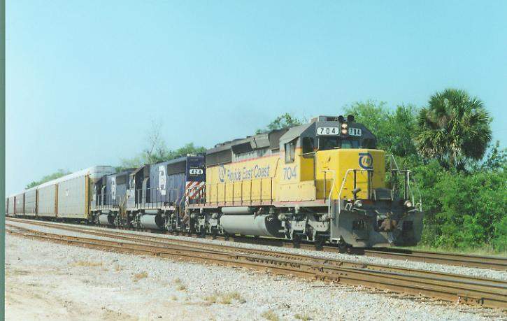 Photo of SD40-2 #704 on Train #101