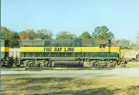 Photo of Atlanta & St. Andrews Bay Line GP38 #500 at Dothan, AL.