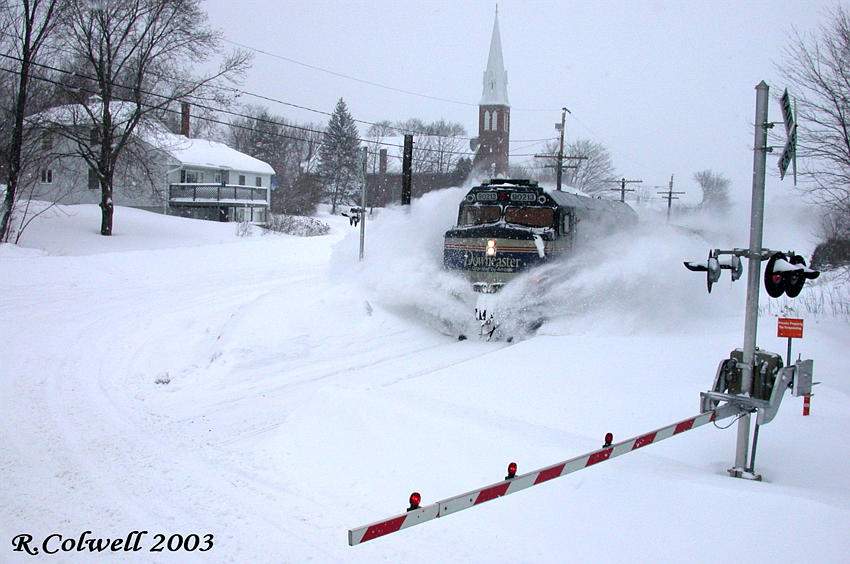 Photo of Downeaster #682 during Nor' Easter