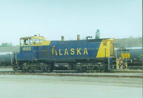 Photo of Alaska MP15DC #1553 at Anchorage, AK yard.