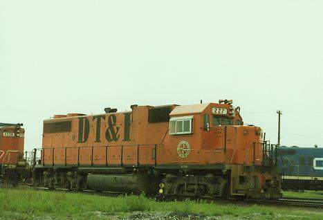 Photo of DT&I GP38-2 #227 at the Port Huron, MI yard.