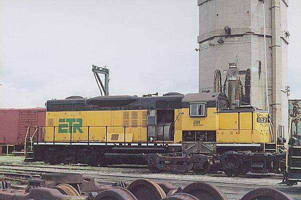 Photo of Essex Terminal GP9 #102 at the Windsor, ON shops.