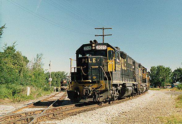 Photo of P&LE Coal Train crosses the Buffalo Southern at Blasdell, NY.
