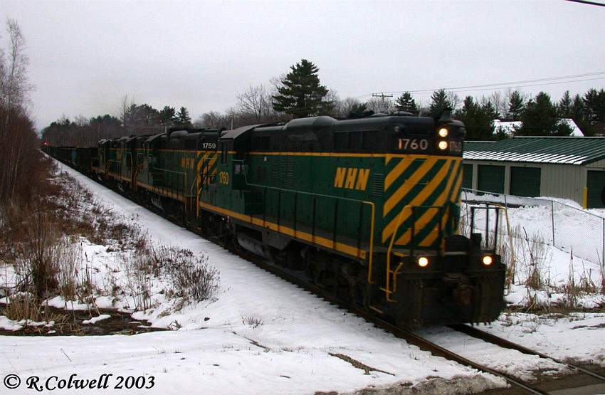Photo of NHN 1760 crossing Malley Farm Rd in Somersworth, NH