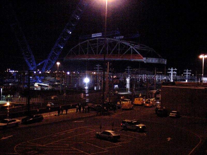 Photo of Bridge begins to move over the NEC