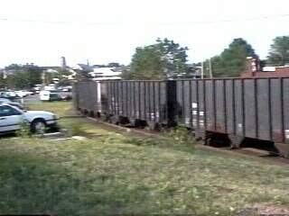 Photo of Portsmouth Switcher delivering trial coal train to PSNH