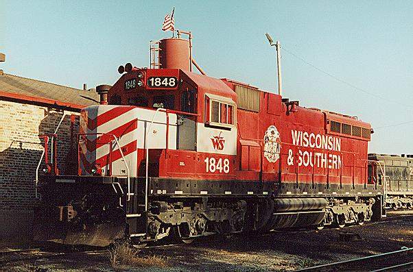 Photo of WSOR SD20 #1848 at Janesville, WI.