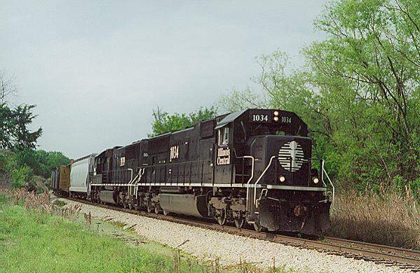 Photo of SD70's #1034 & 1039 on MEBR at Flora, MS.