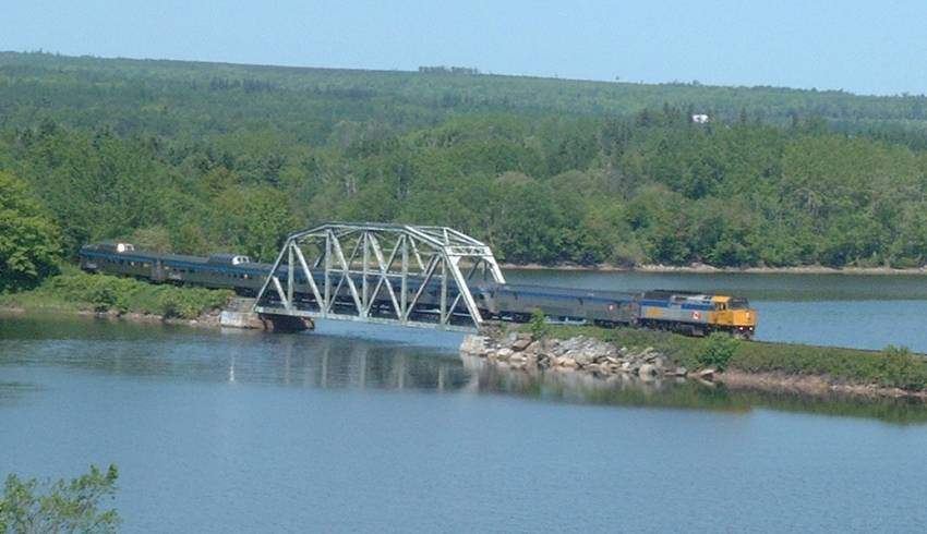 Photo of VIA's Bras d'Or at Sutherland's River, NS