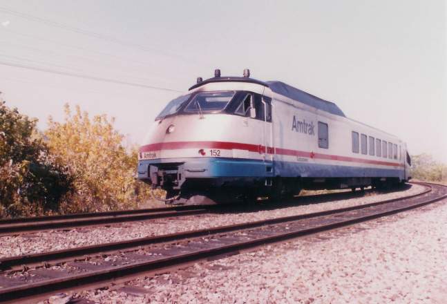 Photo of Amtrak Turboliner entering Schenectady, NY