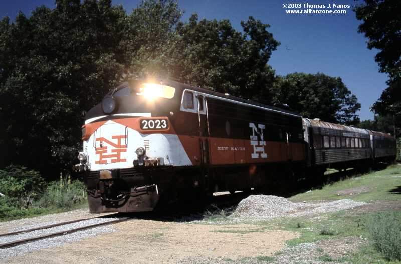 Photo of ex-CDOT FL9 #2023 at CT Eastern RR Museum in the Sun