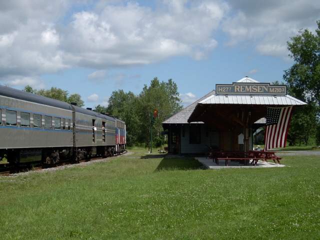 Photo of Remsen, NY on the Adirondack Scenic Railroad