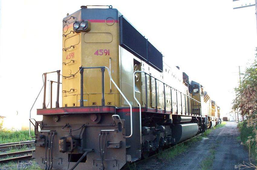 Photo of SD70M tail
