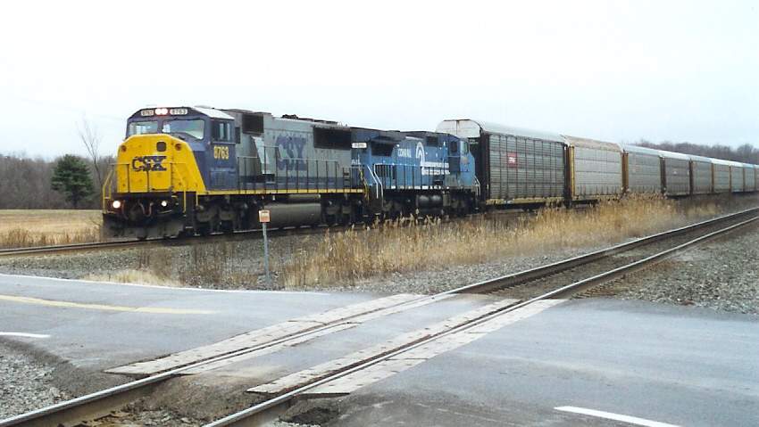 Photo of CSX NY 8763 Westbound from Selkirk