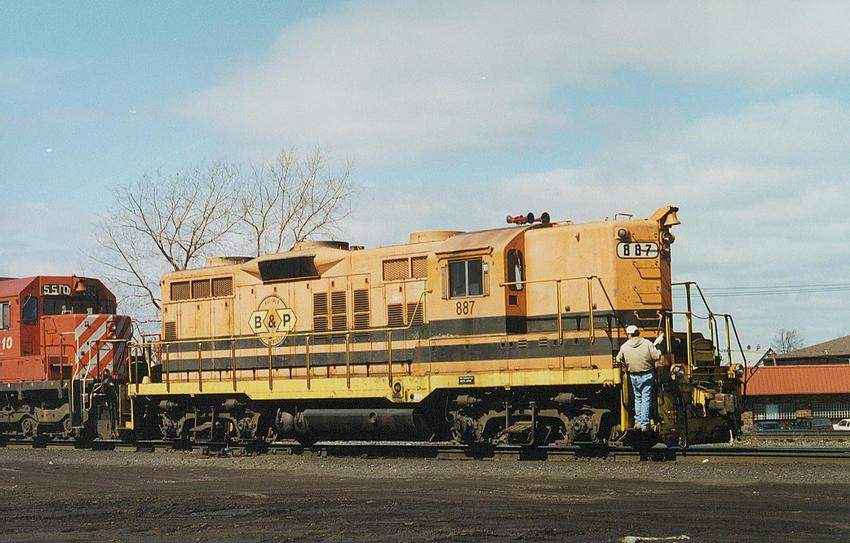 Photo of B&P GP9 #887 at CP's SK Yard in Buffalo, NY.