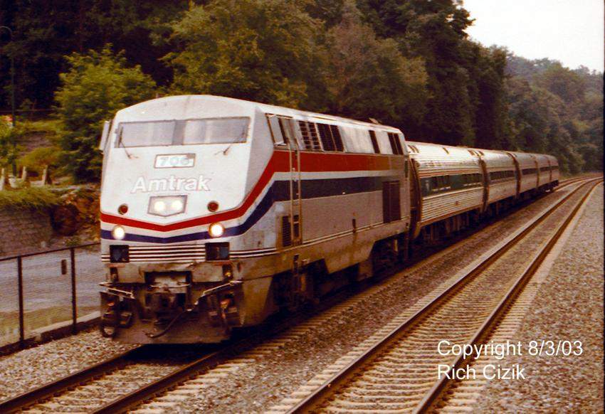 Photo of Amtrak 706 passing through Garrison , NY