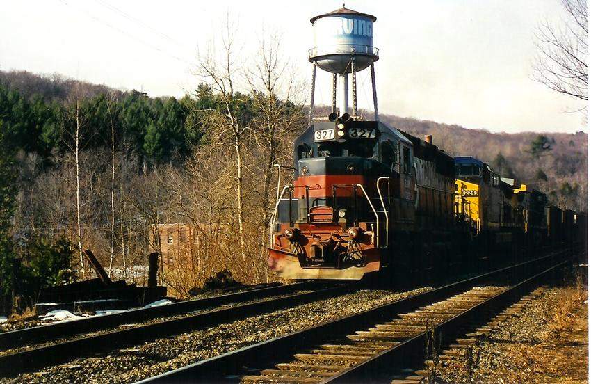 Photo of Added Guilford 327 To CSX Coal Train Erving