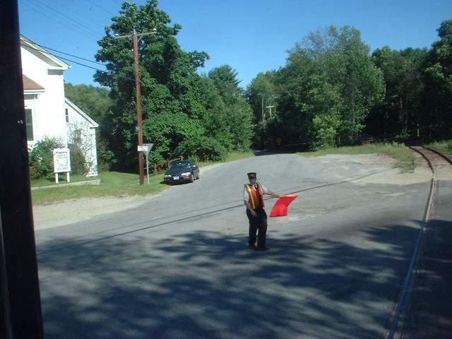 Photo of Flagging the road