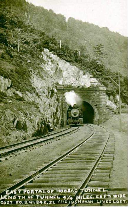 Photo of B&M Hoosac Tunnel postcard