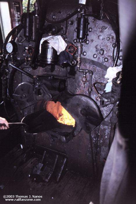 Photo of Valley Railroad #97's Firebox