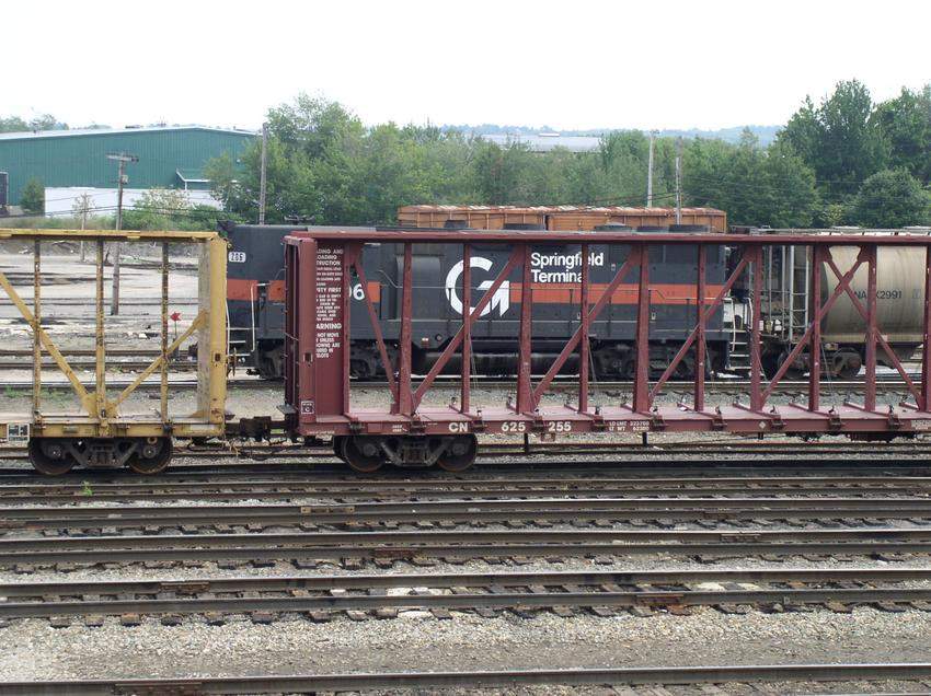 Photo of ST GP35 #206 switches at Rigby
