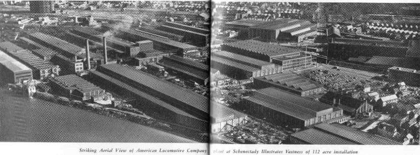 Photo of American Locomotive complex at Schenectady, New York