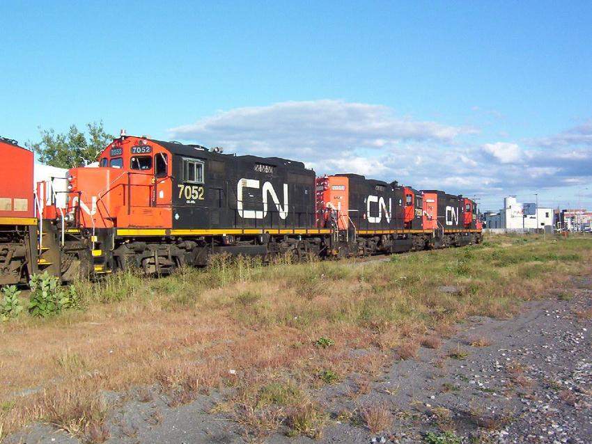Photo of Classic CN power at Montreal Est