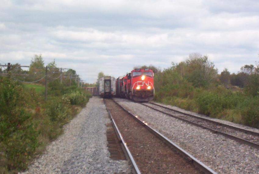 Photo of CN 369 in the hole for VIA 601