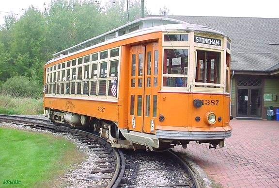 Photo of Eastern MA Street Railway car #4387