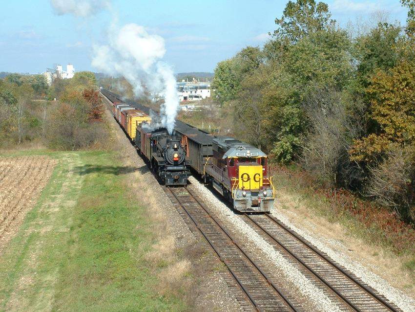 Photo of OHCR Unit Coal Train Passes Photo Freight