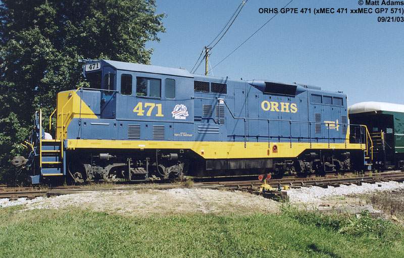 Photo of ORHS GP7E 471