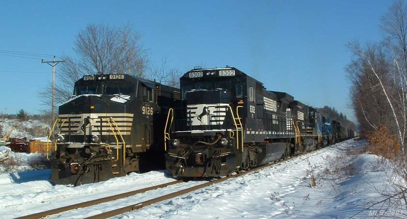 Photo of NS 8302 at Bow, NH.