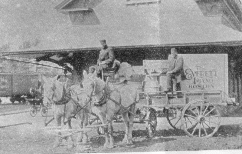 Photo of Teamsters at Claremont, New Hampshire B&M station.
