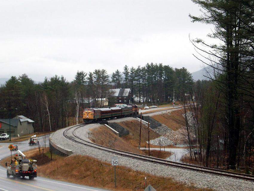 Photo of Conway Scenic test run on relocated Mountain Division