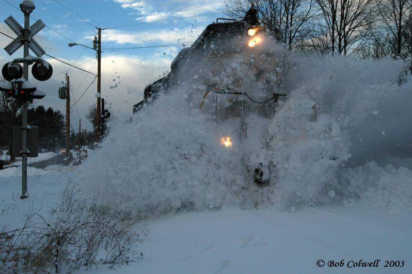 Photo of NHN 1760 Breaking through snowbank in Somersworth, NH