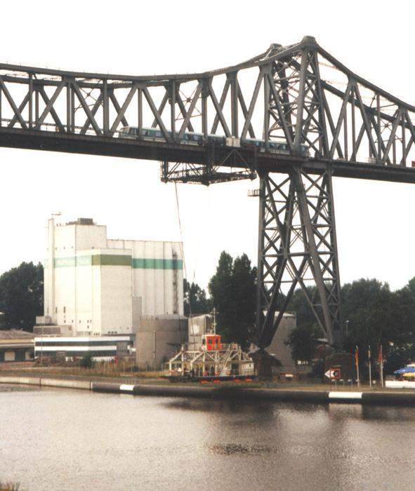 Photo of Railroad bridge at Rendsburg over canal