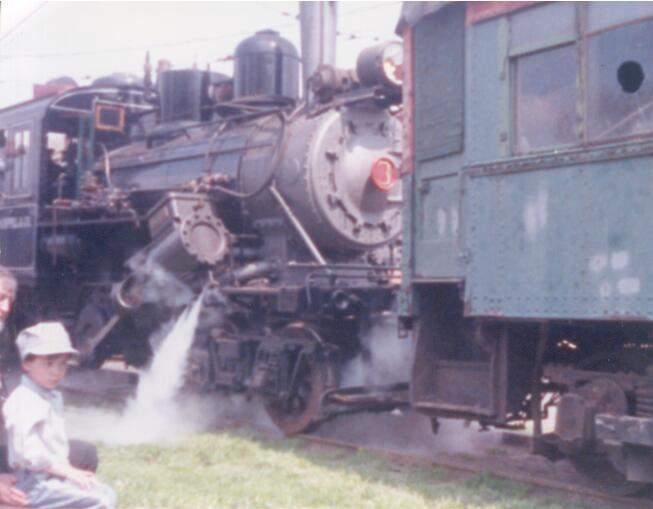 Photo of Climax 3 operating at the Connecticut Trolley Museum