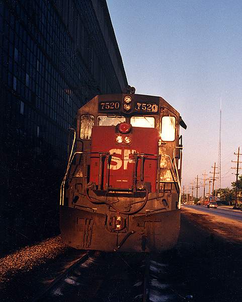 Photo of Southern Pacific power in Chicagoland