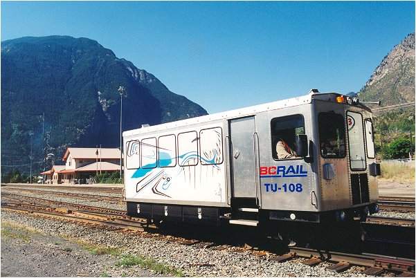 Photo of Seaton Portage shuttle at Lilloet, BC in July 2003