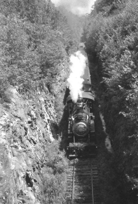 Photo of Monadnock Northern #15 passes over the summit cut